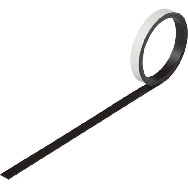 167-0220 粘着マグネット(強磁力タイプ) マグネ10T 10mm幅×1m×1.2mm 裏テープ付