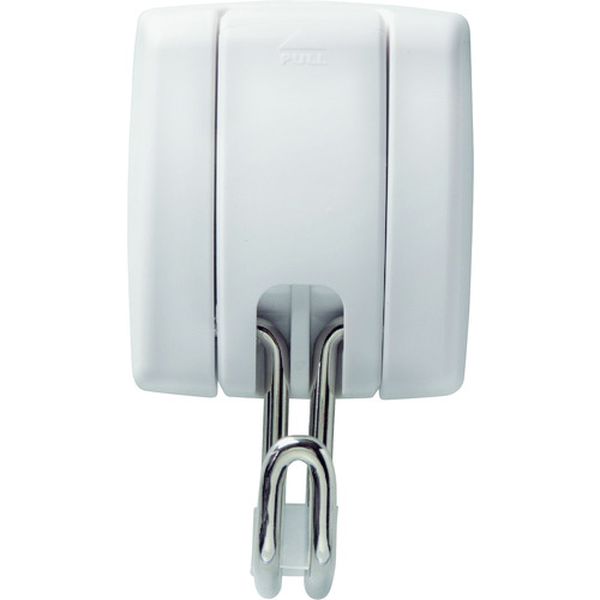 簡易着脱マグネットフック 白 耐荷重7kg MG-949W 91×54mm ABS樹脂 ブリスターパック入り