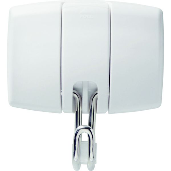 簡易着脱マグネットフック 白 耐荷重14kg MG-971W 91×85mm ABS樹脂 ブリスターパック入り