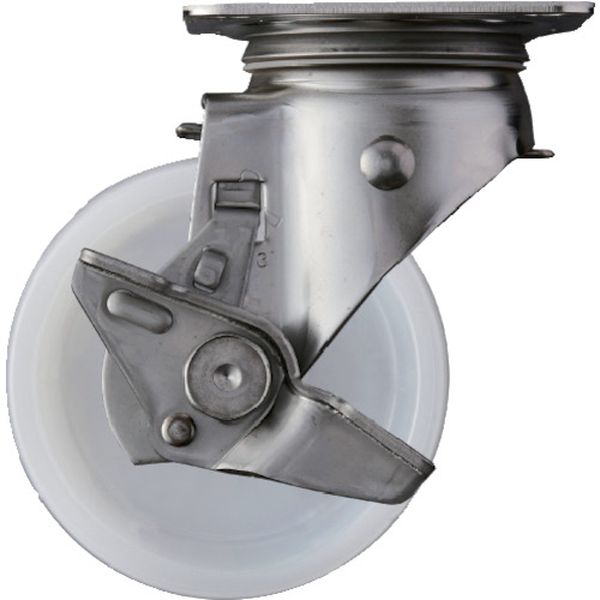 313SN100 336-6762  SUS サイドSP付 ナイロン車100mm