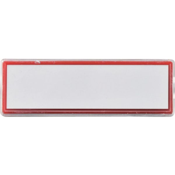 107-6268 マグネット付きカードケース 赤 MGK-80R 25×80×8mm 台紙付 エンビ