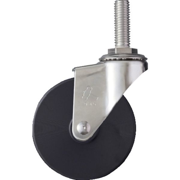 320EAMC75  EAシリーズオールステンレス 旋回式MCナイロン車輪75mm