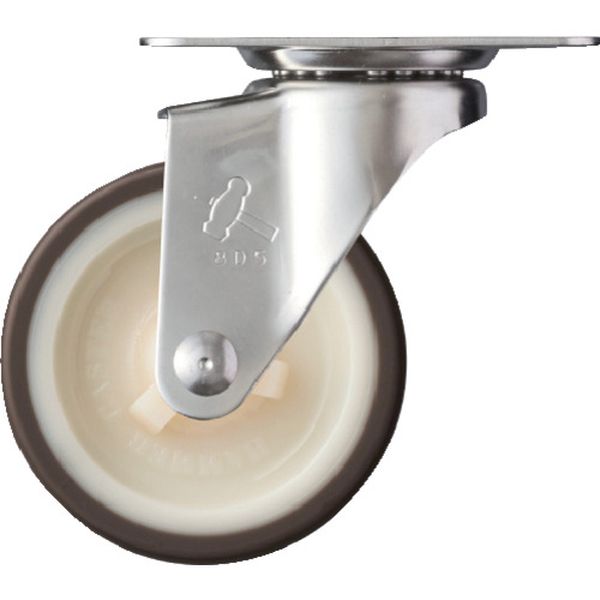 320EUR65 336-8395  Eシリーズオールステンレス自在ウレタン車65mm