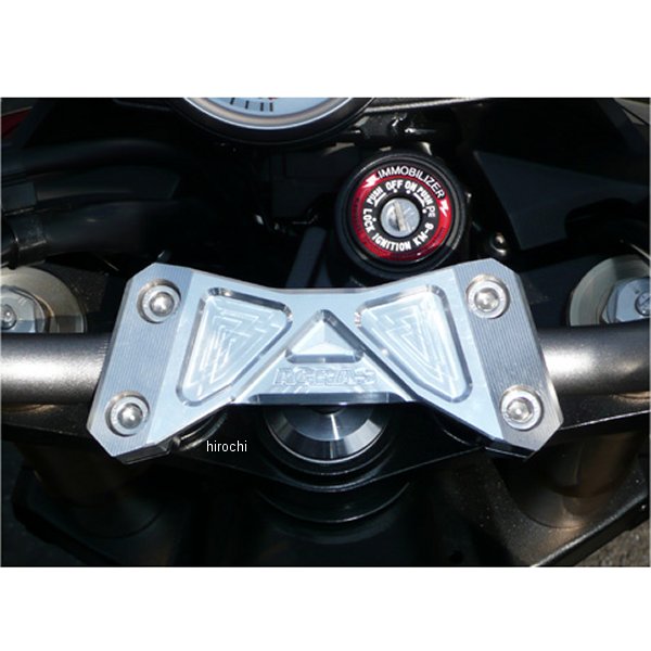ハンドルアッパーブラケット 07年-09年 Z1000 シルバー