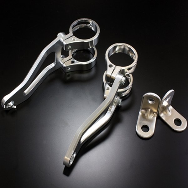 ライトステー 汎用 φ30フォーク用 シルバー