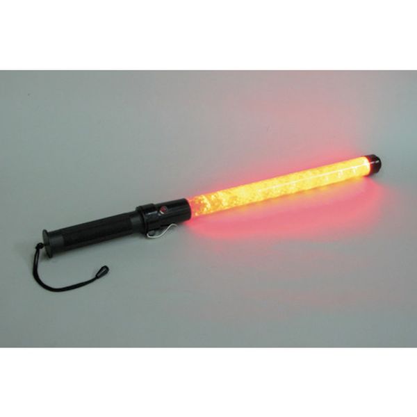 353-8799  ホイッスル付き合図灯 YDT-1000 赤 全長550mm