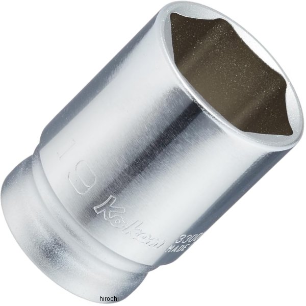 Ko-ken Z-EAL 3/8"(9.5mm)SQ. 6角セミディープソケット 19mm