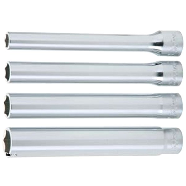 Ko-ken 3/8"(9.5mm)SQ. 12角エクストラディープソケットセット 全長120mm 4ヶ組