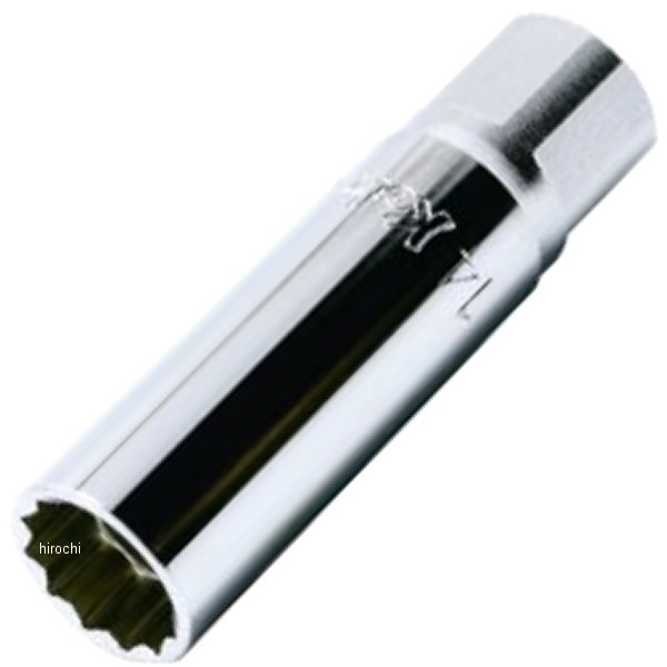 Ko-ken 3/8"(9.5mm)SQ. 12角スパークプラグソケット(マグネット付) 16mm