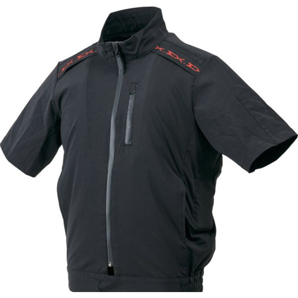 682-8385  半袖ブルゾン空調ウェア EX.WORKERS ブラック 2L