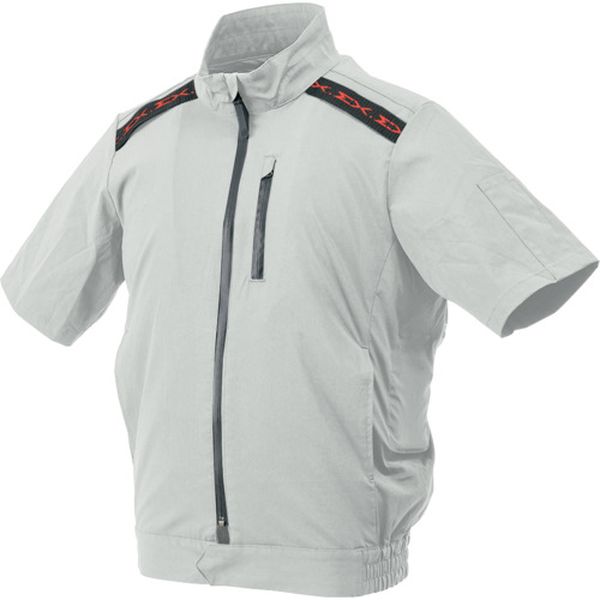 半袖ブルゾン空調ウェア EX.WORKERS シルバーグレー 2L