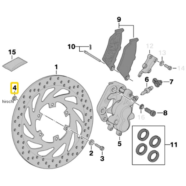 きしみ音防止ディスク 34117661879