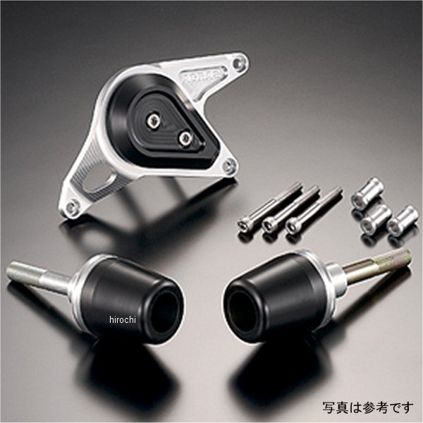 レーシングスライダー フレーム&クラッチA ロゴ付き 07年-08年 CBR600RR 黒