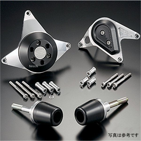 レーシングスライダー 4点セットA ロゴ有り 07年-08年 CBR600RR 黒