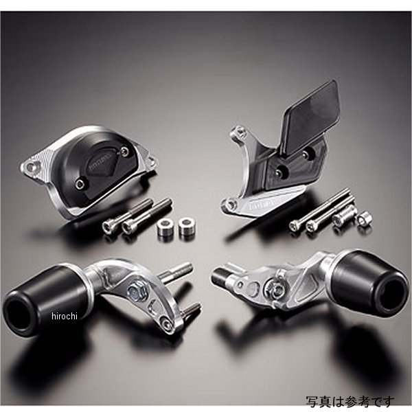 アグラス AGRAS レーシングスライダー 4点セット ロゴ有り 07年-08年 YZF-R1 黒