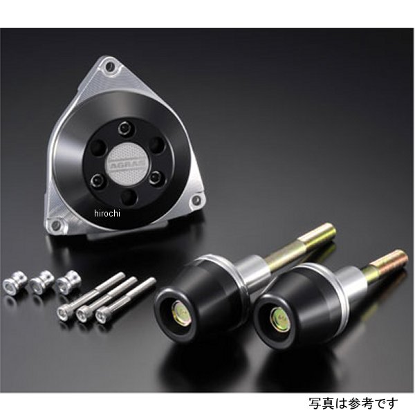 アグラス AGRAS レーシングスライダー フレーム&オイルポンプA ロゴ無し 09年 YZF-R1 白