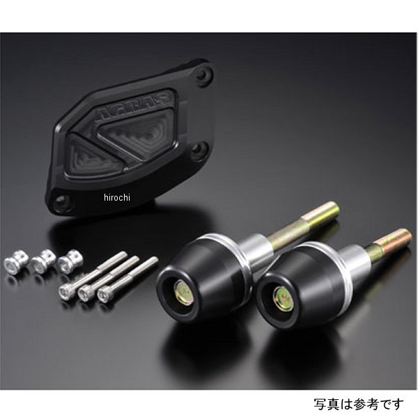 アグラス AGRAS レーシングスライダー フレーム&オイルポンプB ロゴ有り 09年 YZF-R1 黒