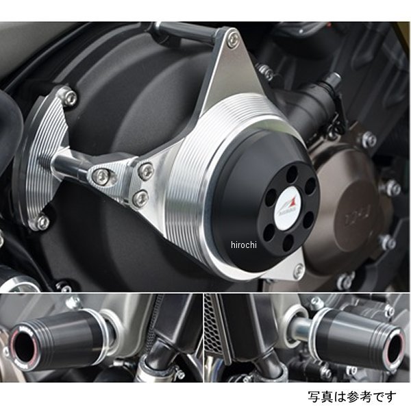 アグラス AGRAS レーシングスライダー フレームφ50&クラッチ ロゴ無し 16年以前 MT-09 黒