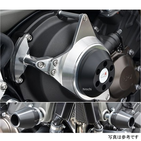 アグラス AGRAS レーシングスライダー フレームφ60&クラッチ ロゴ無し 16年以前 MT-09 白