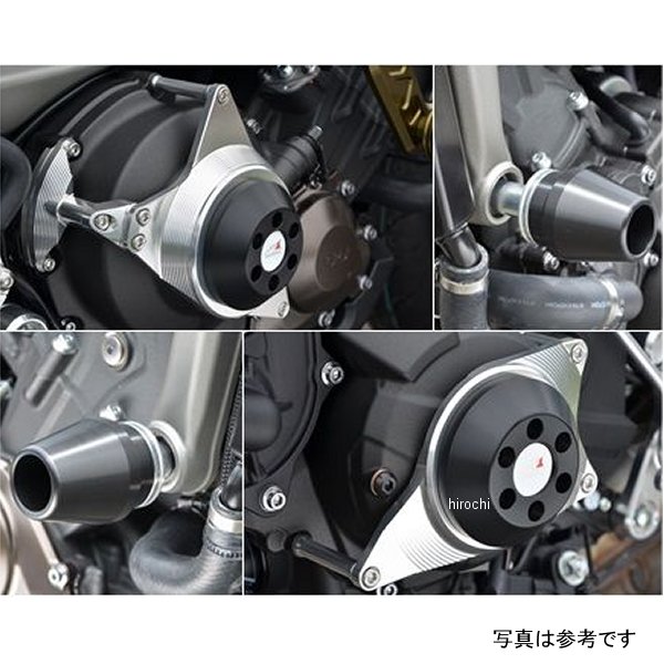 アグラス AGRAS レーシングスライダー 4点セット φ60 ロゴ無し 16年以前 MT-09 黒