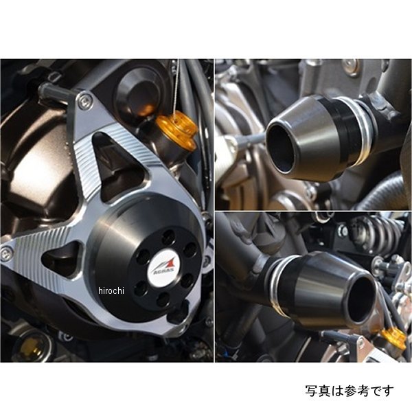 アグラス AGRAS レーシングスライダー フレームφ60&ジェネレーター ロゴ有り MT-07 白