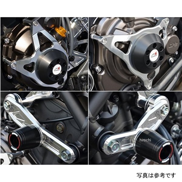 アグラス AGRAS レーシングスライダー 4点セット φ50 ロゴ無し MT-07 黒