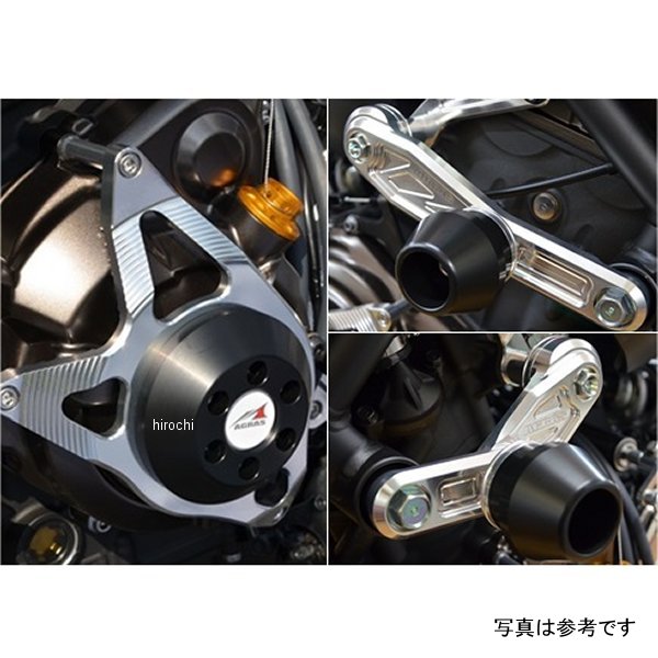 アグラス AGRAS レーシングスライダー サブフレームφ60&ジェネレーター ロゴ有り MT-07 黒