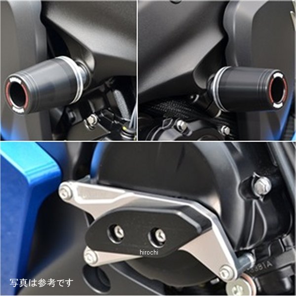 レーシングスライダー フレームφ50&ジェネレーターA ロゴ無し GSX-S1000/F 黒