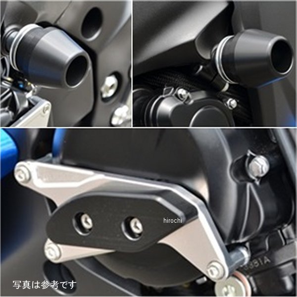 レーシングスライダー フレーム φ60+ジェネレーターA ロゴ有り GSX-S1000/F 黒