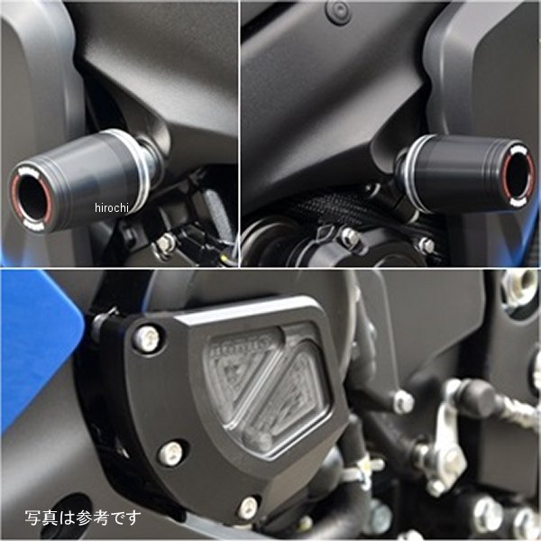 レーシングスライダー フレームφ50&ジェネレーターB ロゴ有り GSX-S1000/F 黒