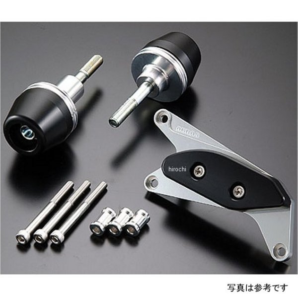 レーシングスライダー フレーム&ジェネレーター ロゴ有り 03年-04年 GSX-R1000 黒