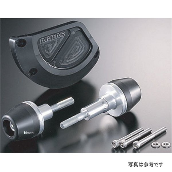 レーシングスライダー フレーム&ジェネレーターB ロゴ有り 05年-06年 GSX-R1000 黒