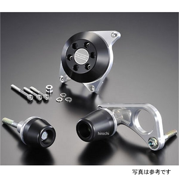 レーシングスライダー フレーム&クラッチ ロゴ無し 08年-09年 GSX-R750 黒