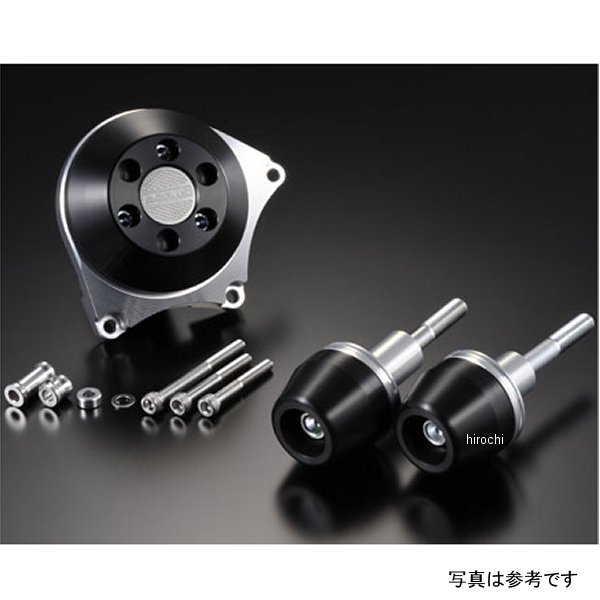 レーシングスライダー フレーム&クラッチA ロゴ有り 09年-10年 GSX-R1000 黒