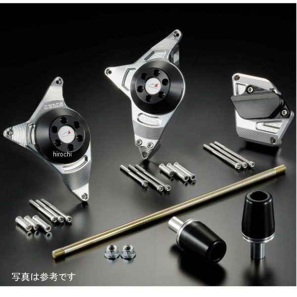 レーシングスライダー 5点セット φ50 ロゴ無し グラディウス400 黒