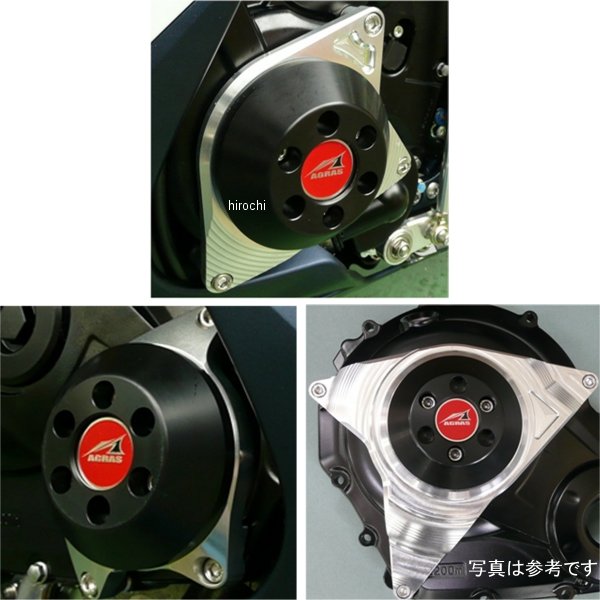 レーシングスライダー ケースカバー3点セット 11年以降 GSX-R750/600 黒