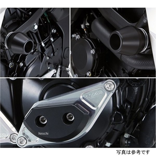 レーシングスライダー フレームφ60&スターターA ロゴ有り 11年以降 GSR750 黒