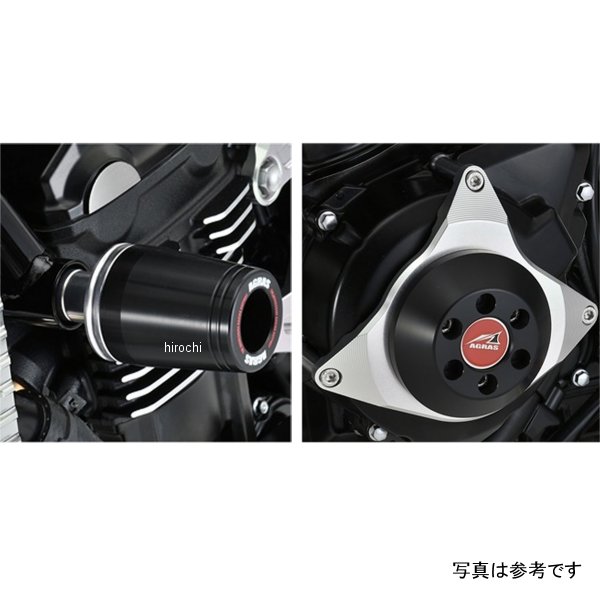 レーシングスライダー フレームφ50&ジェネレーターA ロゴ有り 20年以前 Z900RS 黒