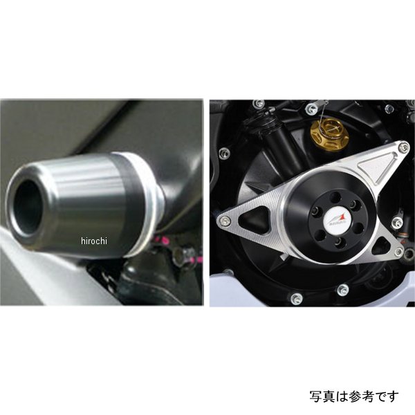 レーシングスライダー フレーム&クラッチ ロゴ有り 10年 ZX-10R 黒