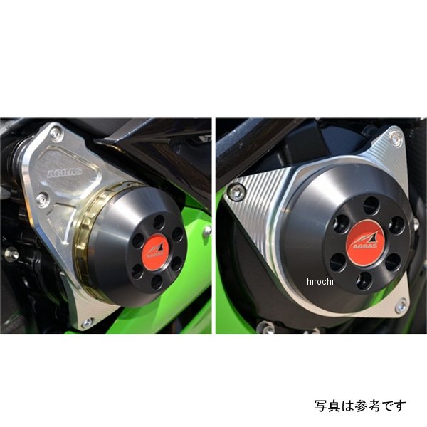 レーシングスライダー ケースカバーセット 09年-12年 ZX-6R シルバー/黒