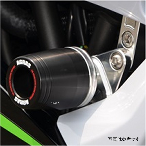 レーシングスライダー フレーム レース用 ロゴ有り Ninja250SL 黒