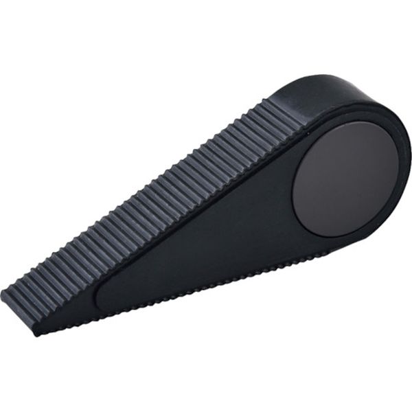 差し込み式ドアストッパー 黒 ドアストッパー120-20 H45×W20×D120mm マグネット付