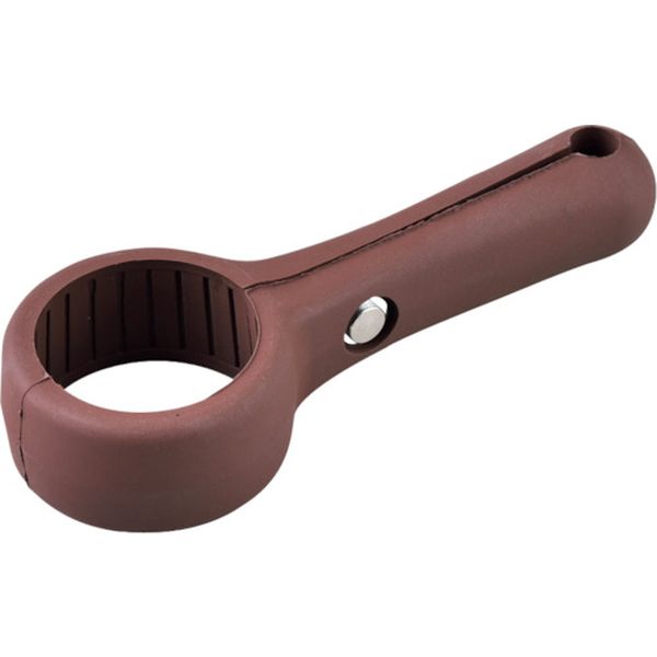 ドアノブ用ハンドル(レバーハンドル) ブラウン ドアハンドル-1552 全長155mm ゴム製