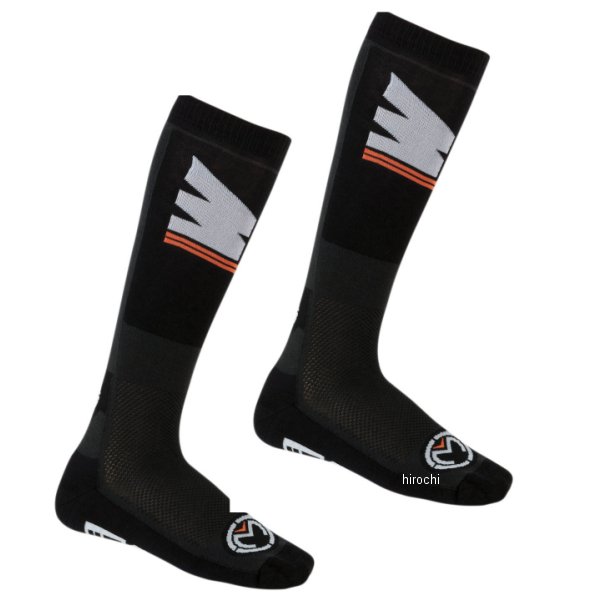 ソックス 子供用 黒/オレンジ
