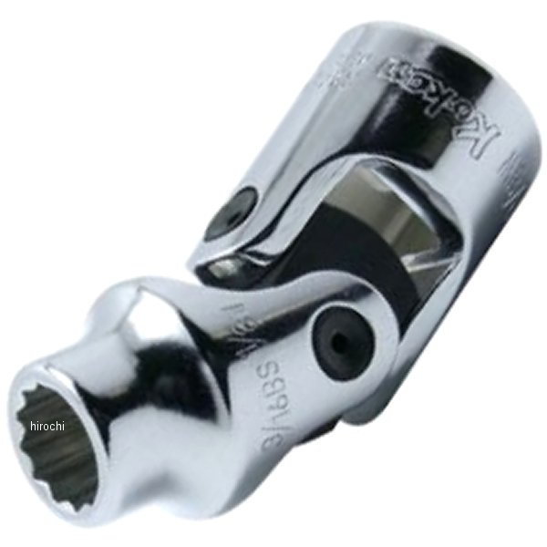 Ko-ken 3/8"(9.5mm)SQ. 12角ユニバーサルBSWソケット(英国規格ソケット) W3/16"