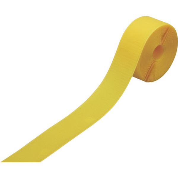 フックラインテープ(面ファスナータイプ) FL-505Y 50mm幅×5M 黄