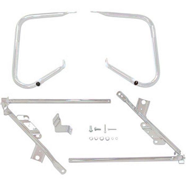 サドルバッグガード/サポートキット 09年-13年 FLT クローム