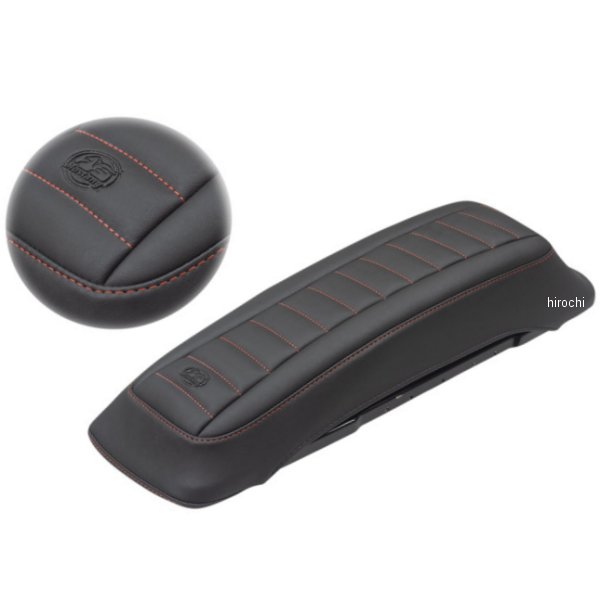 サドルバッグ リッド カバー 93年-13年 ツーリング 黒/赤