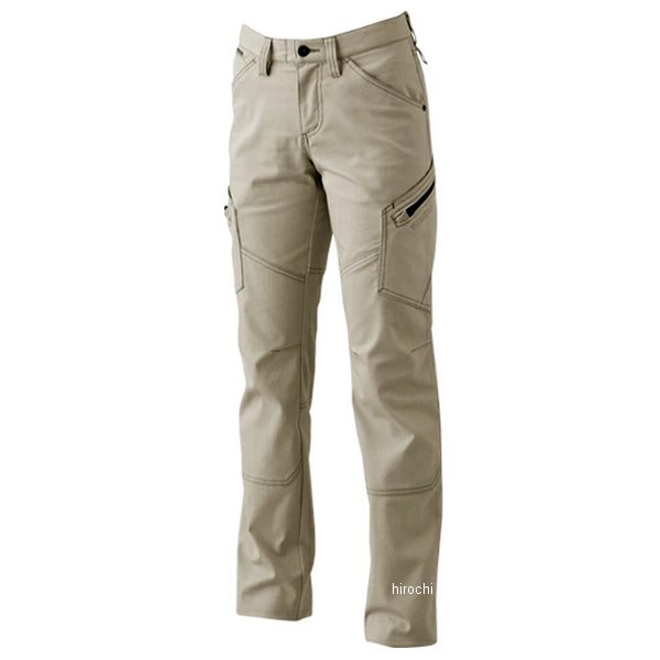 ハイブリッドコットンレディースカーゴパンツ ベージュ