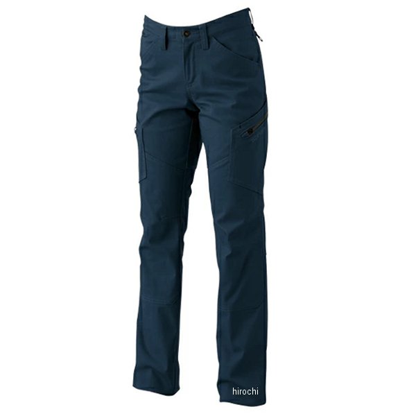 ハイブリッドコットンレディースカーゴパンツ ネイビー